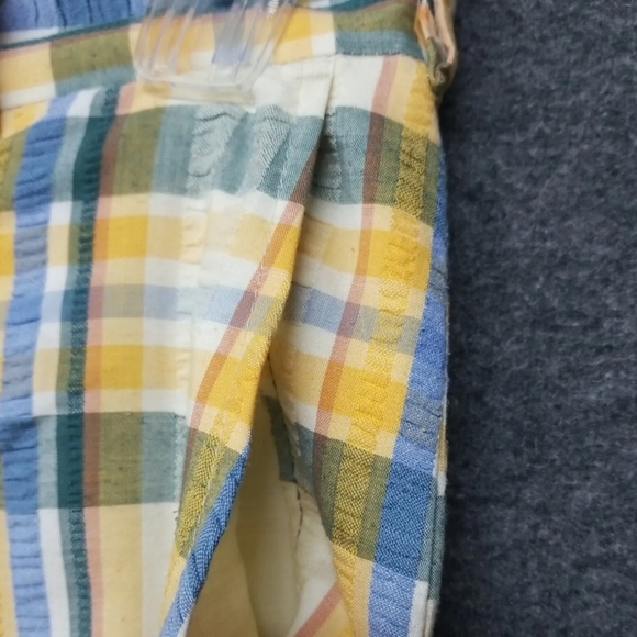 Vintage 1970's Plaid Men's Pants SeerSucker 3 Pockets Zip Closure (28 x 26) - Picture 12 of 17
